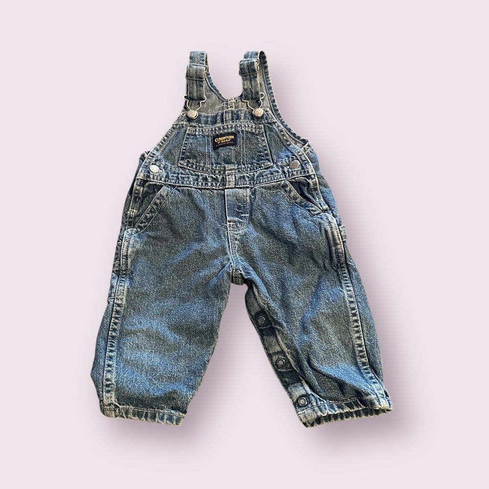 Baby OshKosh The Genuine Article 12 Month Medium Wash Denim Overalls